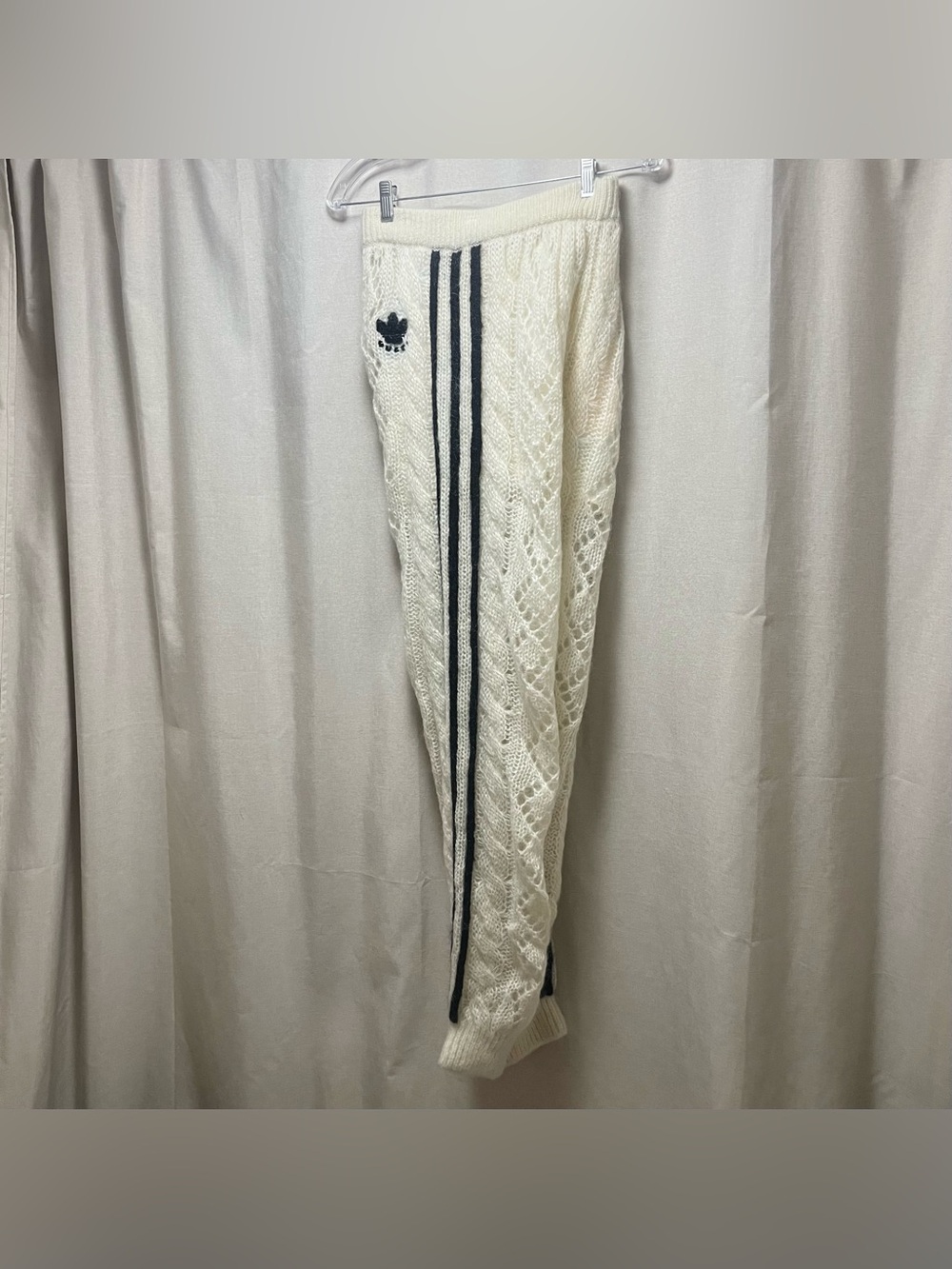 $2150 Gucci X Adidas Wool Mohair Knit Jogger w Removable Silk Shorts, Medium - Picture 4 of 15